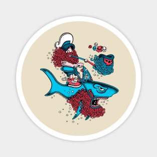 Shark Sailor Magnet